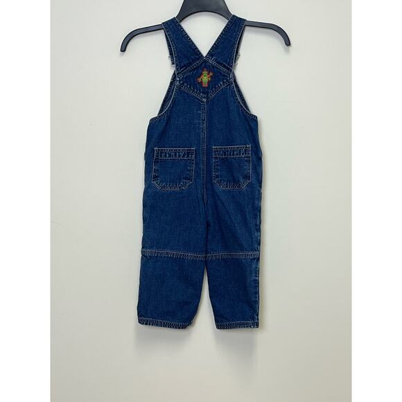 Vintage 1999 Gymboree Blue Jean Overalls Robot 3T - Picture 2 of 10